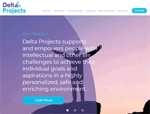 Tablet Screenshot of deltaprojects.org